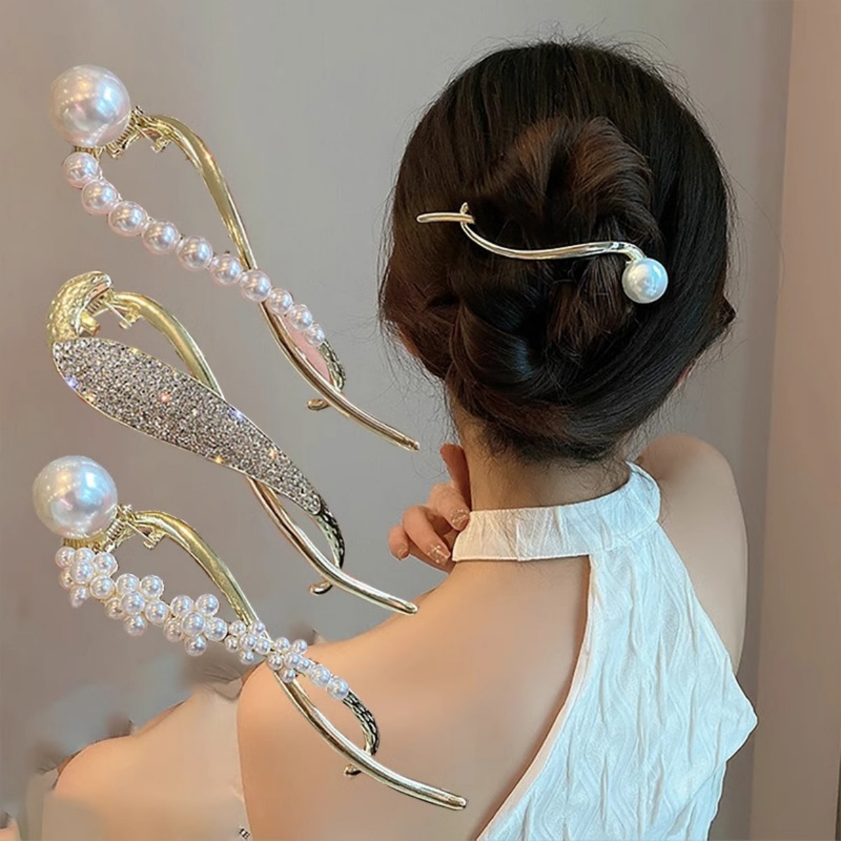 Elegant Glitter Pearl Hair Cli - огляд і ціна Korean Lifestyle & Kids Boutique
